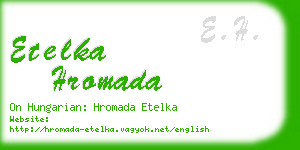 etelka hromada business card